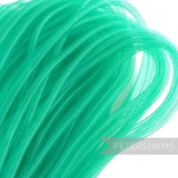 Petershams 8mm tube crinoline in bright green, a mesh material for hat making and trims.
