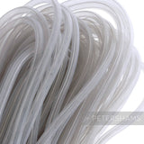 Petershams Millinery Supplies 8mm clear tube crinoline for hat making and trims. Slightly sheer, gathered effect.