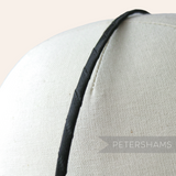 Petershams black ribbon wrapped 3.5mm metal headband for fascinators and hats
