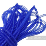 Petershams blue 8mm tube millinery crin netting, ideal for hat making and trims.