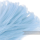 Petershams light blue 6mm tube crin netting for millinery and hat making. Gathered or shaped with wire.