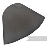 Petershams Millinery Supplies dark grey velour fur felt cone hat body for crafting.