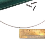 Petershams dark silver metal ferrules for joining millinery hat wire. Includes 10 pieces.