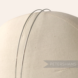 Petershams silver plated metal double band headband base for millinery and tiara making.