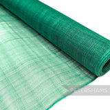 Petershams Millinery Supplies emerald green sinamay fabric, ideal for hat making and fascinators. Lightweight and mouldable.