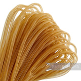 Petershams Millinery Supplies 4mm gold tube crinoline netting, ideal for hat making and trims.