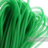 Petershams green 8mm tube millinery crin, a mesh trim for hat making and embellishments.