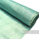 Petershams Millinery Supplies light teal hammered abaca fabric, 90cm wide, sold by the half metre. Ideal for hats and trims.