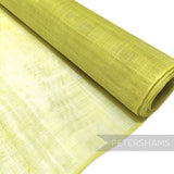 Petershams Millinery Supplies lime green sinamay fabric, ideal for hat making and fascinators.