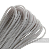 Petershams Millinery Supplies 4mm grey tube crinoline, a slightly sheer mesh trim for hat making and embellishments.