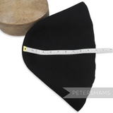 Petershams Millinery Supplies black 90g wool felt cone hat body, stiffened for hat blocking and fascinator making.