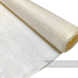Petershams Millinery Supplies champagne sinamay fabric, a woven natural fibre material ideal for hat making and fascinators.