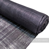 Petershams Millinery Supplies dark purple hammered abaca fabric, 1/2m. Shiny, less see-through straw material for hats and trims.