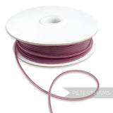 Petershams Millinery Supplies 2.5mm tubular crinoline in dusty rose, perfect for headbands and graphic shapes.