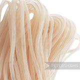Petershams Millinery Supplies 8mm beige tubular crinoline mesh trim for hat making and decorative use.