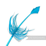 Petershams Millinery Supplies   turkey quill feather cut into an arrowhead shape with barbed accents.