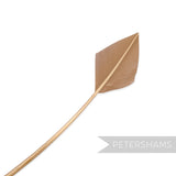 Petershams Millinery Supplies latte arrowhead turkey quill feather for hat and fascinator decoration