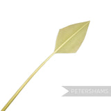 Petershams Millinery Supplies pistachio arrowhead turkey quill feather for hats and fascinators