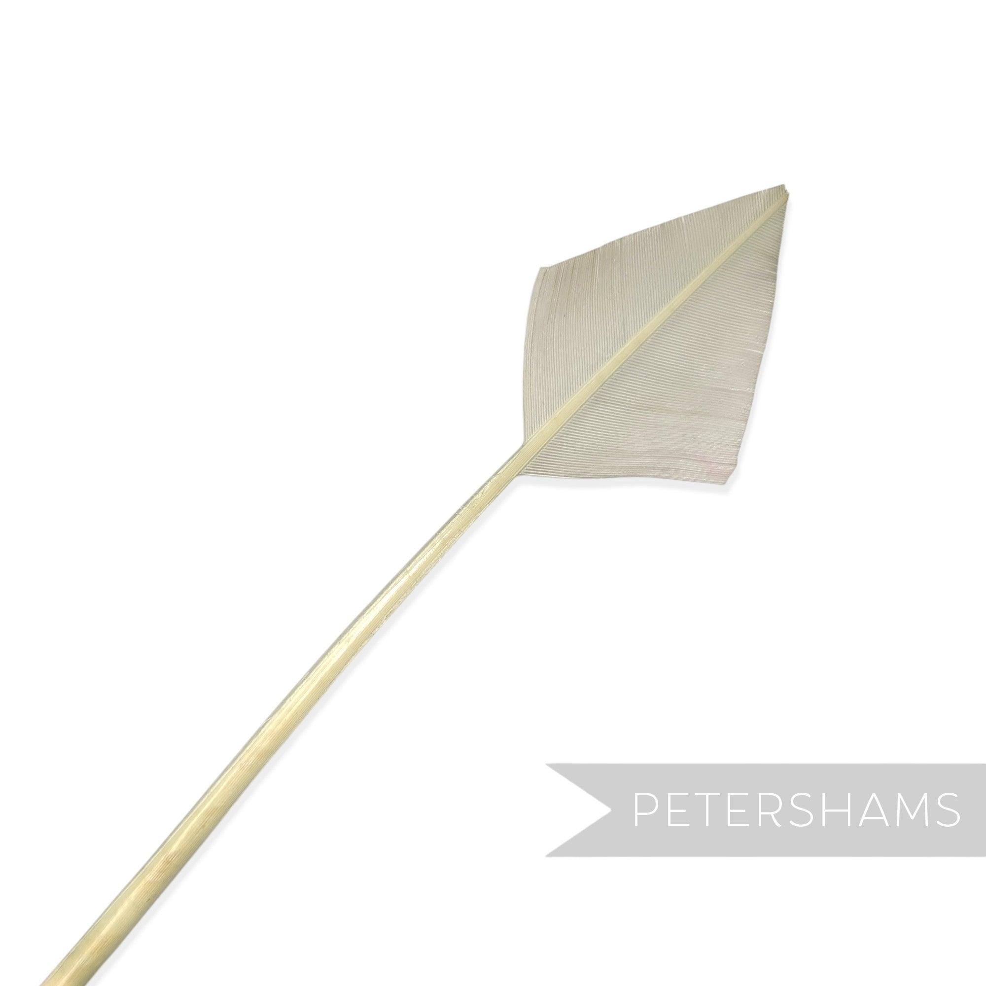Petershams Millinery Supplies mint green arrowhead turkey quill feather for hat and fascinator decoration
