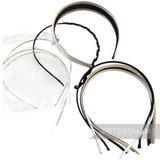 Petershams Millinery Supplies lucky dip pack of 10 assorted damaged satin, metal, and plastic headbands