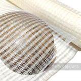 Petershams Millinery Supplies basket weave sinamay fabric in peachy pink, ideal for hat making and fascinators.