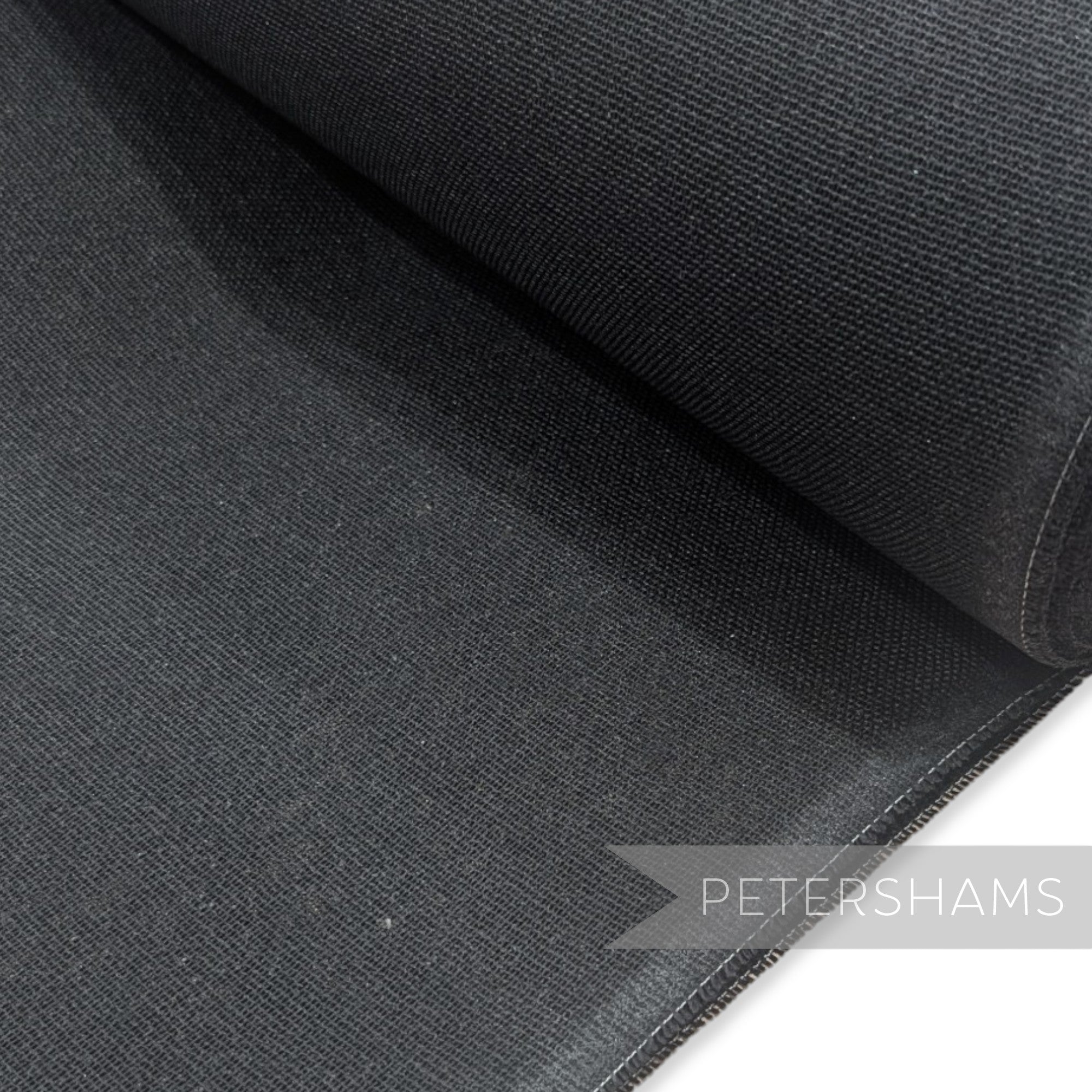 Petershams Millinery Supplies black double sided and double stiffened cotton buckram fabric for hat blocking