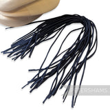 Petershams Millinery Supplies vintage black rolled cotton organdie flower tails for millinery and craft projects.