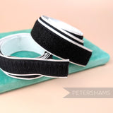 Petershams Millinery Supplies black self-adhesive hook and loop fastening tape rolls