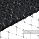Petershams Millinery Supplies black English merry widow veiling with extra wide 3cm nylon diamond netting