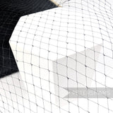 Petershams Millinery Supplies Bridget vintage black silk veiling with a delicate diamond dotty-effect weave