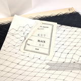 Petershams Millinery Supplies Bridget vintage black silk veiling with a delicate diamond dotty-effect weave
