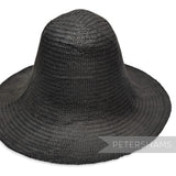 Petershams Millinery Supplies black herringbone pattern Toyo paper capeline hat body for millinery projects.