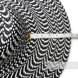 Petershams Millinery Supplies black and white polybraid capeline hat body
