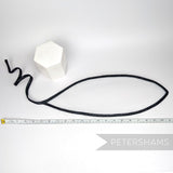 Petershams Millinery Supplies Astra black crin and sinamay wired visor fascinator base with long decorative trim