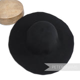 Petershams Millinery Supplies black wool felt capeline hat body