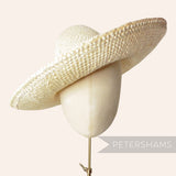 Petershams Millinery Supplies bleached wheatgrass straw capeline hat body