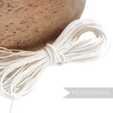 Petershams Millinery Supplies 1.5mm blonde round hat elastic for securing fascinators and headwear