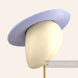 Petershams Millinery Supplies  periwinkle polybraid boater fascinator hat base