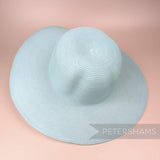 Petershams Millinery Supplies vintage 1980s light blue crinoline capeline hat body for millinery projects