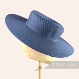 Petershams Millinery Supplies navy blue polybraid boater fascinator hat base