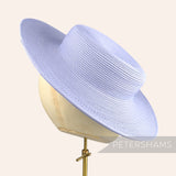 Petershams Millinery Supplies periwinkle polybraid boater fascinator hat base