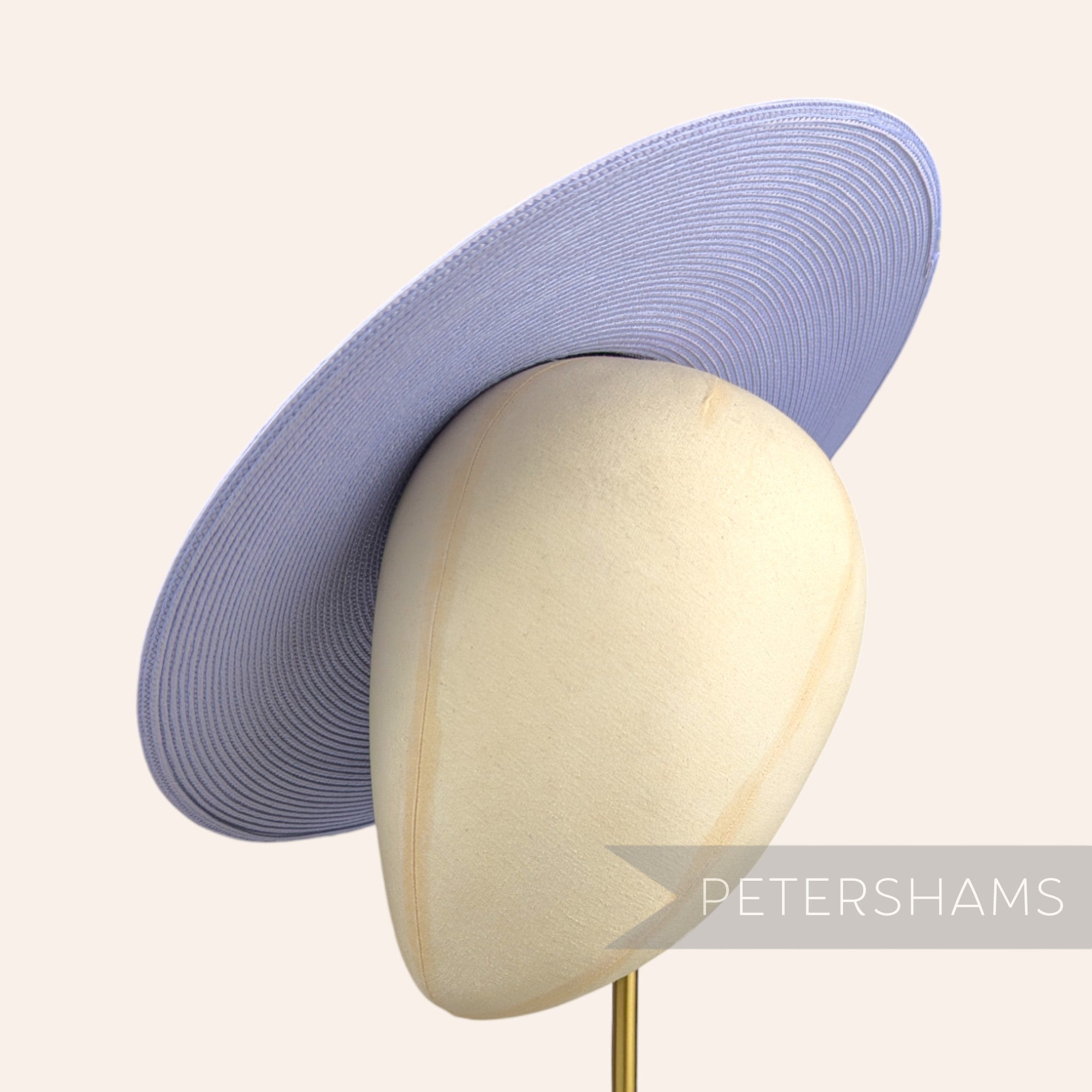 Petershams Millinery Supplies light blue polybraid cartwheel fascinator hat base