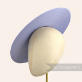 Petershams Millinery Supplies light blue polybraid cartwheel fascinator hat base