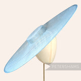 Petershams Millinery Supplies light blue extreme cartwheel sinamay fascinator hat base