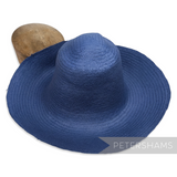 Petershams Millinery Supplies blue herringbone pattern Toyo paper capeline hat body for millinery projects