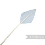 Petershams Millinery Supplies light blue arrowhead turkey quill feather for hat and fascinator decoration
