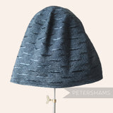 Petershams Millinery Supplies vintage blue visca hat body with a woven dash pattern