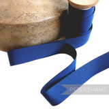 Petershams Millinery Supplies 26mm vintage blue woven belting ribbon