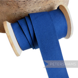 Petershams Millinery Supplies 26mm vintage blue woven belting ribbon