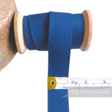 Petershams Millinery Supplies 26mm vintage navy blue woven belting ribbon